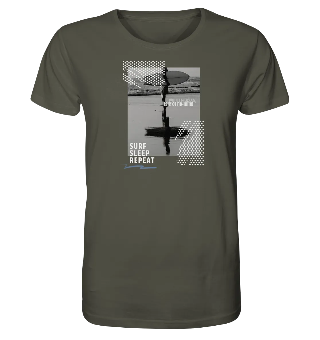 "Surf Sleep Repeat Beach" - Herren Premium Organic Shirt