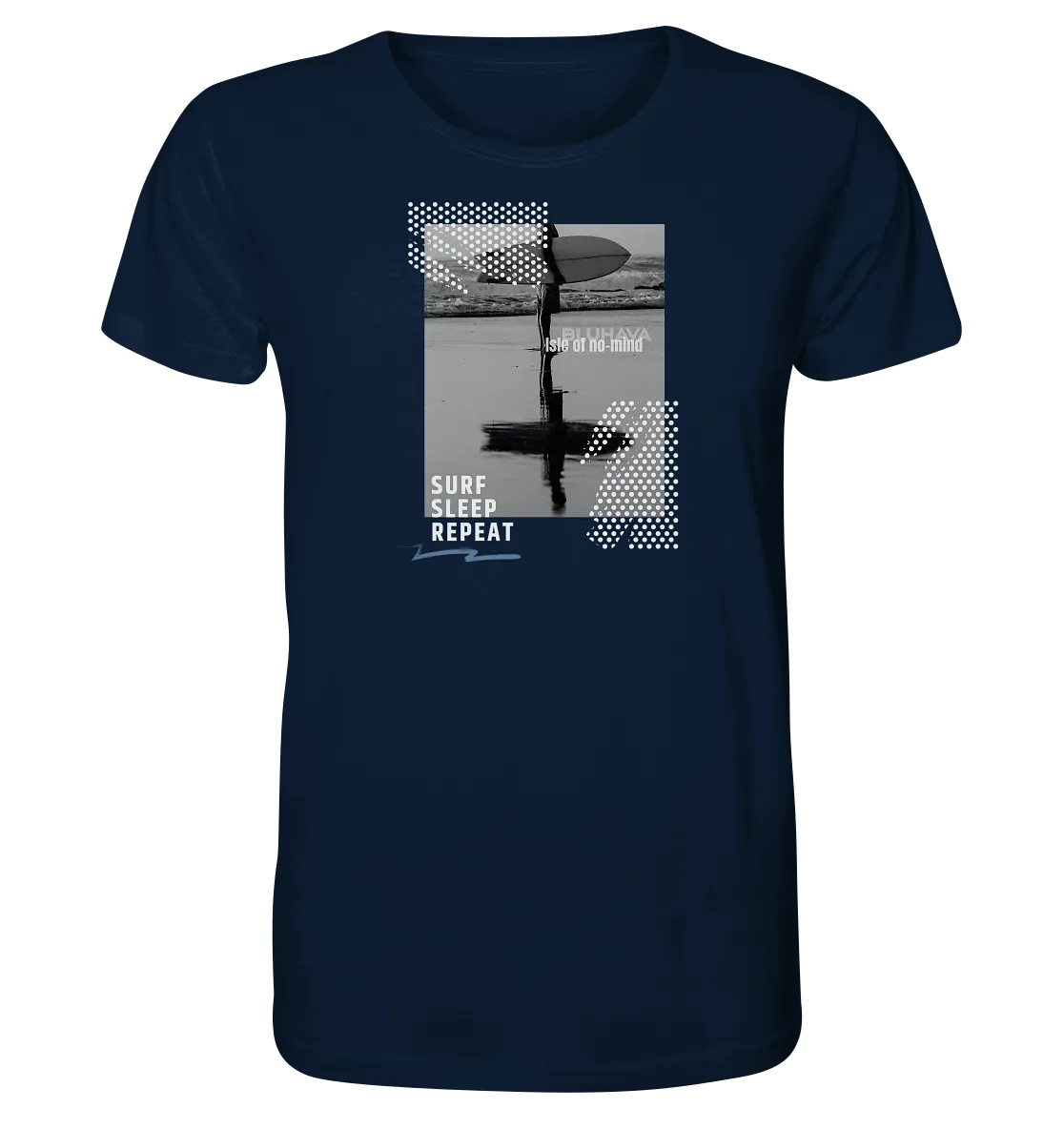 "Surf Sleep Repeat Beach" - Herren Premium Organic Shirt