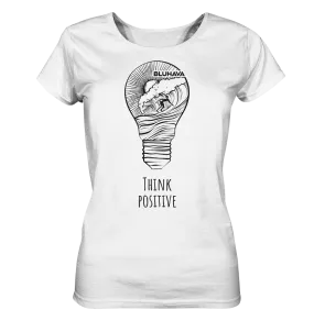 "Think Positive Surfer" - Damen Premium Organic Shirt