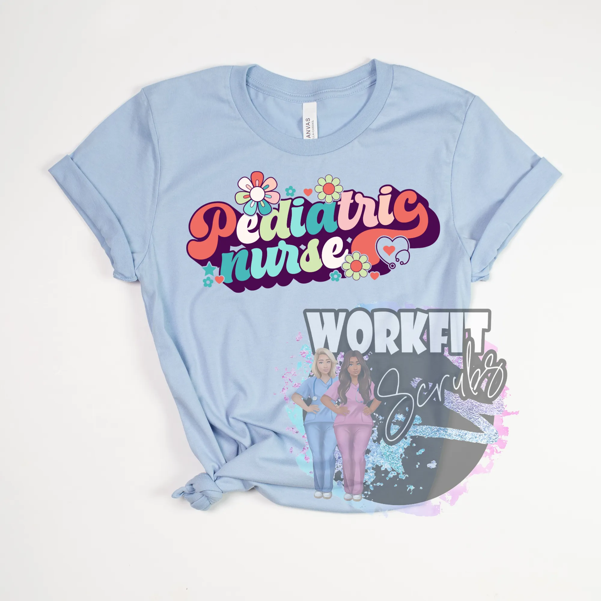 Retro Pediatric Nurse Tee