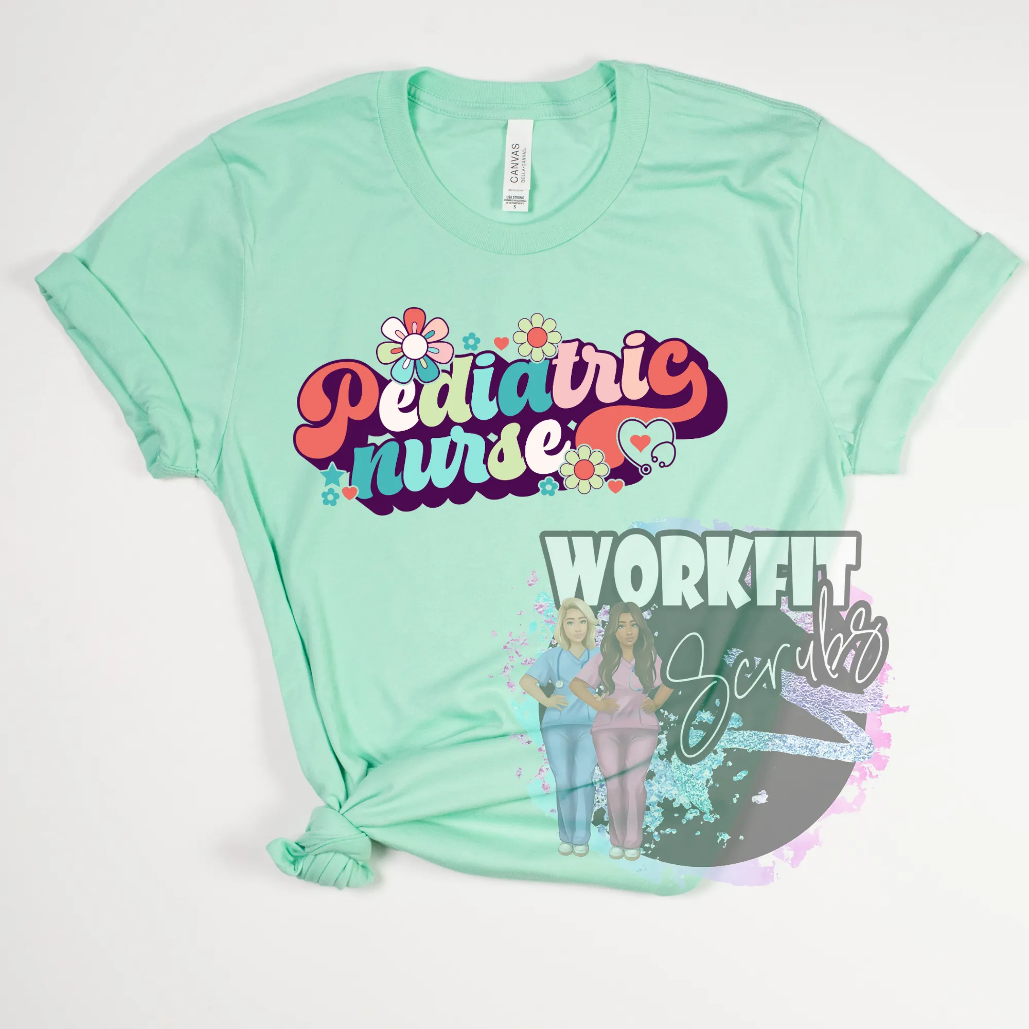 Retro Pediatric Nurse Tee