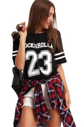 Rock N Roll Football Oversized T-shirt