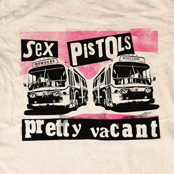 Sex Pistols Adult T-Shirt - Beige - Pretty Vacant