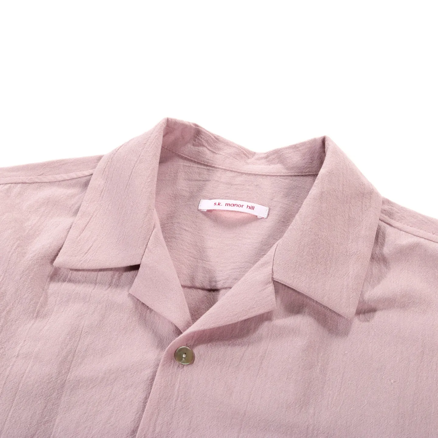 S.K. MANOR HILL ALOHA SHIRT ROSE COTTON LINEN