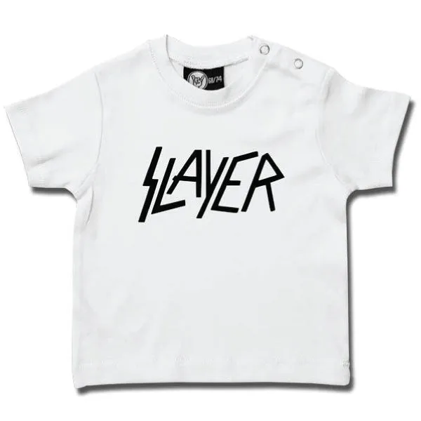 Slayer Baby White T-Shirt - Classic Slayer Logo