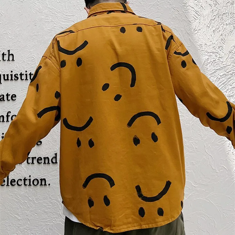 Smiley Print Cotton Shirt