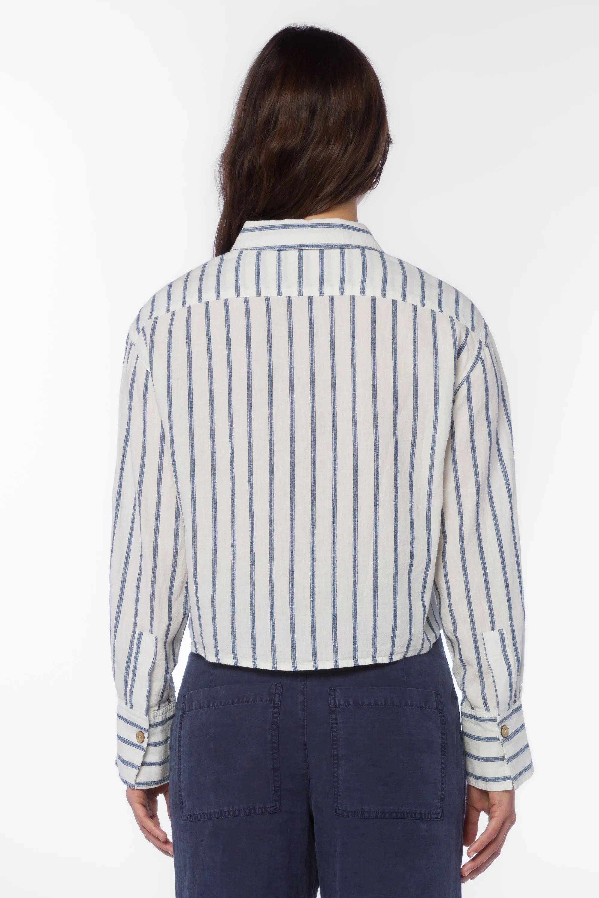 Summerlyn Navy Stripe Shirt