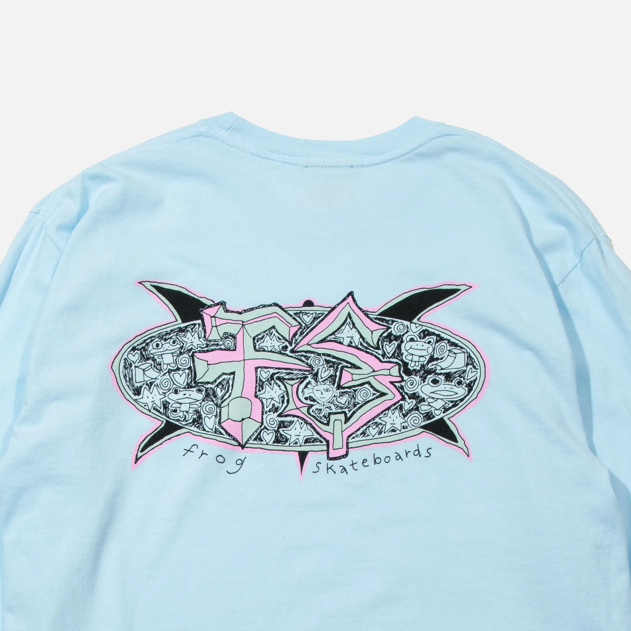 Surf Turtle Long Sleeve T-shirt - Water Blue