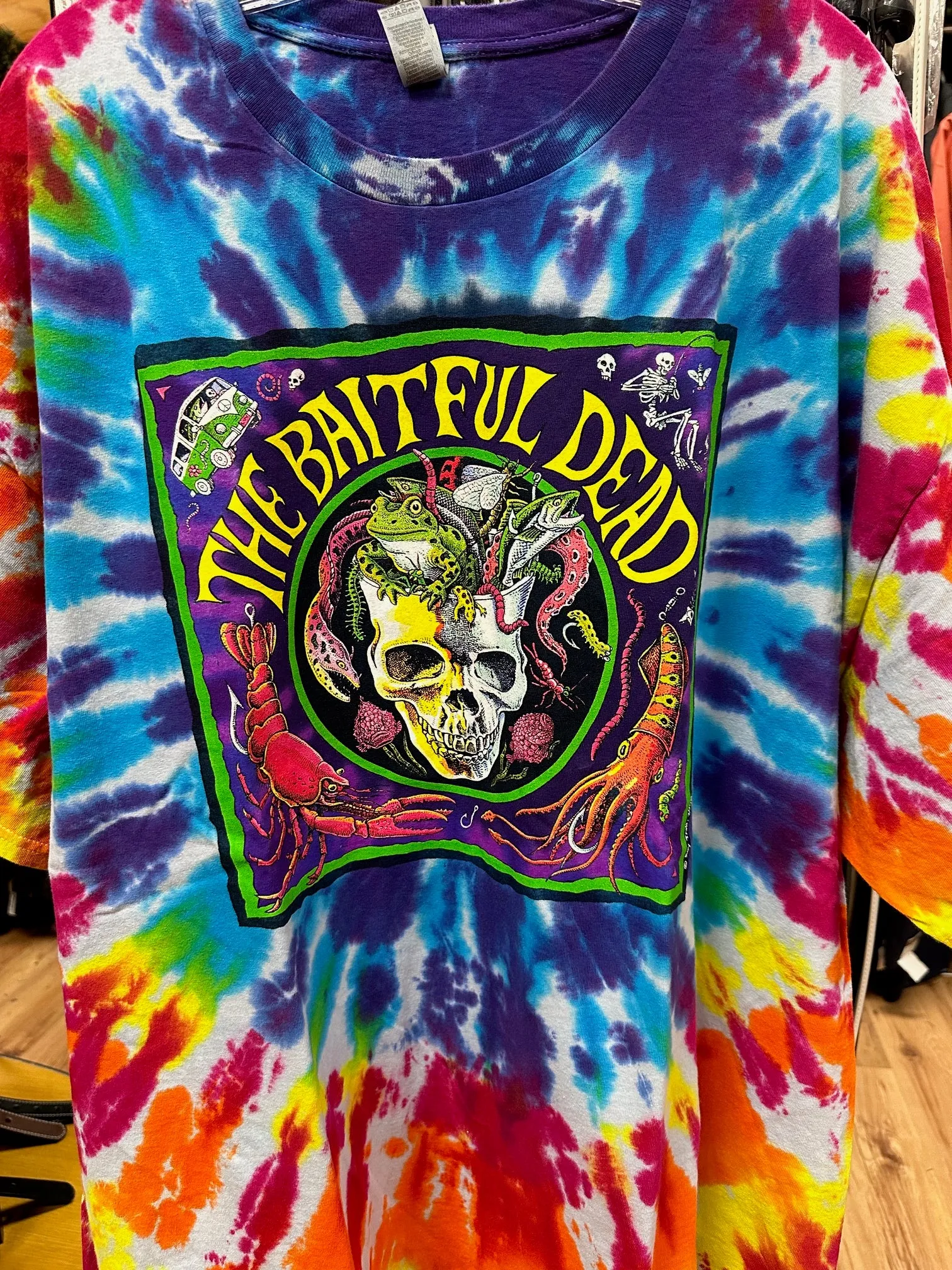 The Baitful Dead Short sleeve tie dye shirt