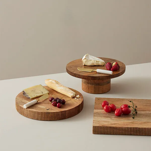 Ulla Wood Cake Stand - Natural