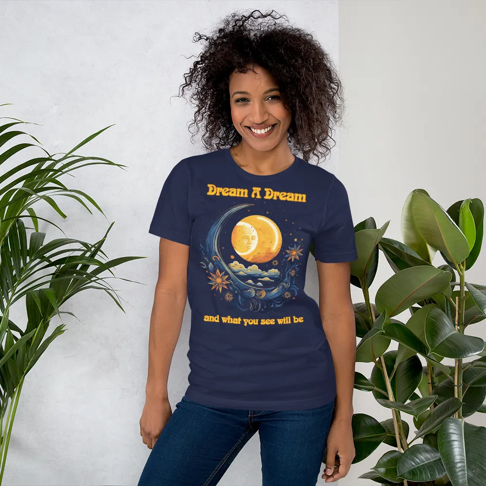 Women's Dream A Dream Navy Blue Graphic Tee