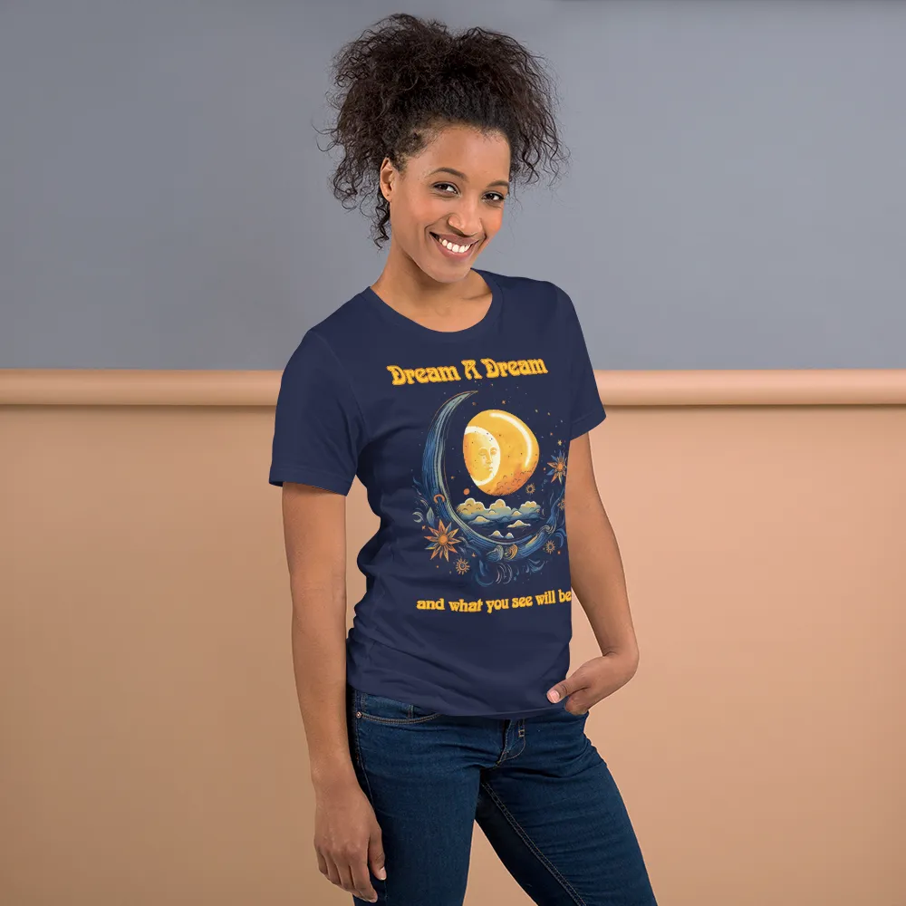 Women's Dream A Dream Navy Blue Graphic Tee